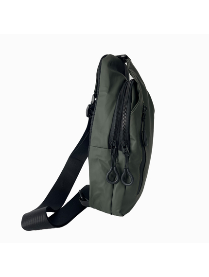 Сумка плечова с USB-портом водонепроникна green, фото 4
