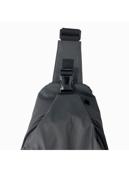 Сумка плечова с USB-портом водонепроникна grey, зображення 3