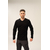 Чоловіча чорна футболка з довгим рукавом - лонгслів LongSleeve Black, Розмір: 40-42 (XS), зображення 2