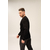 Чоловіча чорна футболка з довгим рукавом - лонгслів LongSleeve Black, Розмір: 40-42 (XS), зображення 3