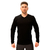 Чоловіча чорна футболка з довгим рукавом - лонгслів LongSleeve Black, Розмір: 40-42 (XS)