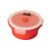 Контейнер TRAMP складной силиконовый с крышкой защелкой 550 мл orange