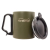 Термокружка с поилкою и защелкой 350мл Tramp Olive, фото 2