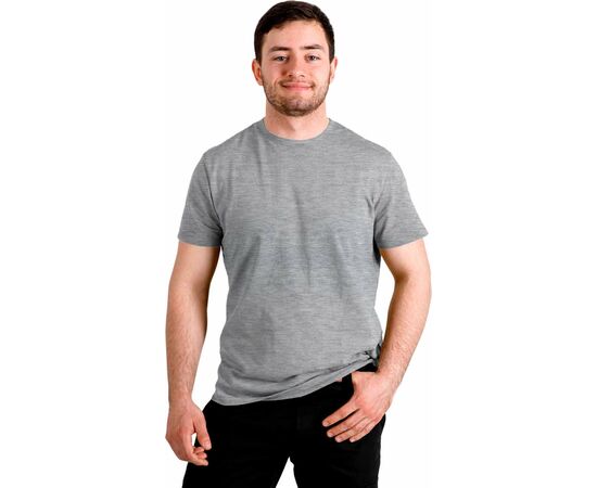 Футболка сіра чоловіча Jersey Light Gray, Розмір: 48-50 (M), зображення 3