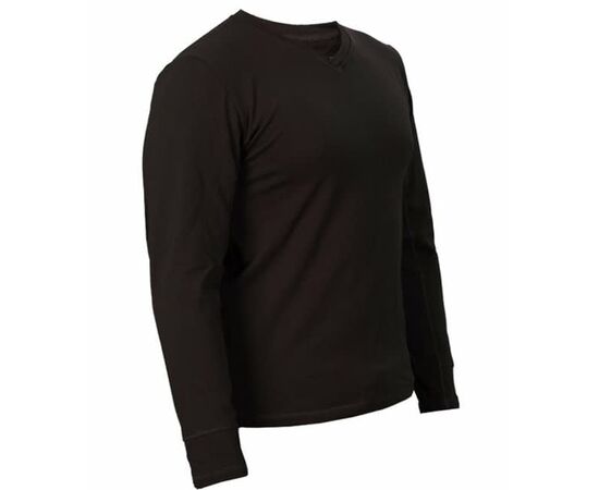 Чоловіча чорна футболка з довгим рукавом - лонгслів LongSleeve Black, Розмір: 40-42 (XS), зображення 2
