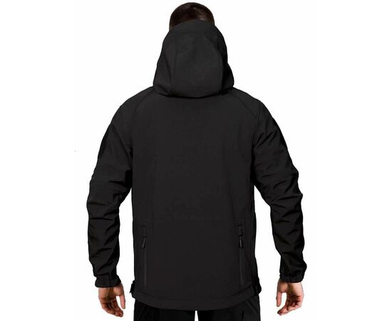 Тактична куртка Soft Shell Spartan Police Black чорна з капюшоном, Розмір: 64-66 (XXXL), зображення 15 Тактична куртка Soft Shell Spartan Police Black чорна з капюшоном, Розмір: 64-66 (XXXL), зображення 15