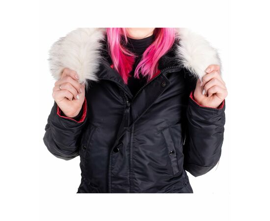 Жіноча куртка Аляска N-3B Slim Fit Black, Розмір: 54 (XXXL), зображення 16