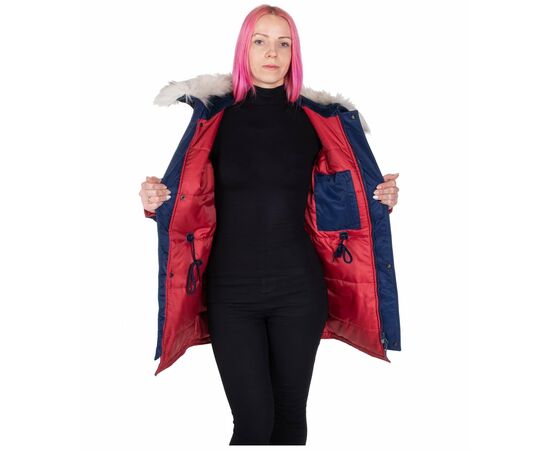 Жіноча куртка Аляска N-3B Slim Fit Navy, Розмір: 54 (XXXL), зображення 5 Жіноча куртка Аляска N-3B Slim Fit Navy, Розмір: 54 (XXXL), зображення 5