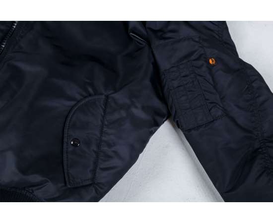 Демісезонна куртка бомбер чоловіча чорна MA-1 Gen 2  Black, Розмір: 56-58 (XL), зображення 13