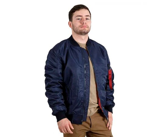 Демісезонна чоловіча темно-синя куртка MA-1 Gen 2 Navy, Розмір: 52-54 (L), зображення 7