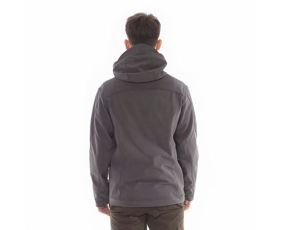 Чоловіча сіра куртка демісезонна Soft Shell софтшелл Wolf Grey, Розмір: 62-60 (XXL), зображення 13