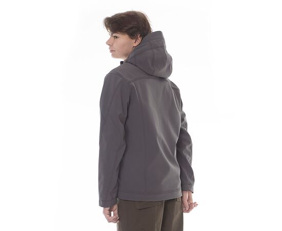 Чоловіча сіра куртка демісезонна Soft Shell софтшелл Wolf Grey, Розмір: 64-66 (XXXL), зображення 6