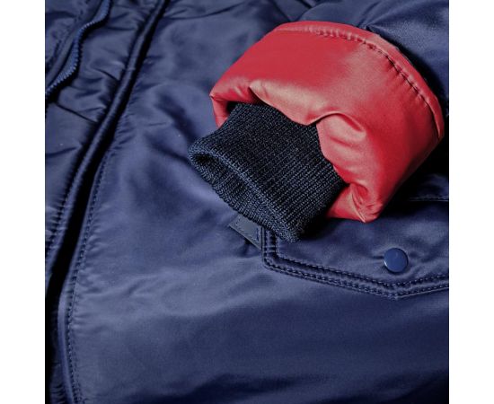 Чоловіча куртка Аляска синя Slim Fit N-3B Navy, Розмір: 44-46 (S), зображення 20 Чоловіча куртка Аляска синя Slim Fit N-3B Navy, Розмір: 44-46 (S), зображення 20