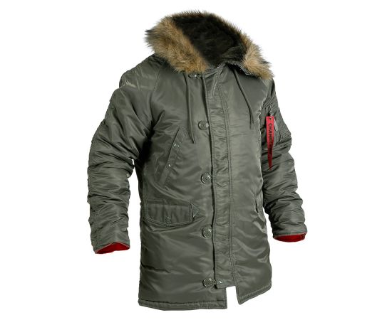 Мужская куртка Аляска Slim Fit N-3B Olive, Размер: 44-46 (S), фото 7 Мужская куртка Аляска Slim Fit N-3B Olive, Размер: 44-46 (S), фото 7