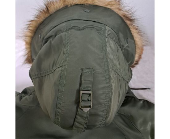 Чоловіча куртка Аляска Slim Fit N-3B Olive, Розмір: 40-42 (XS), зображення 21