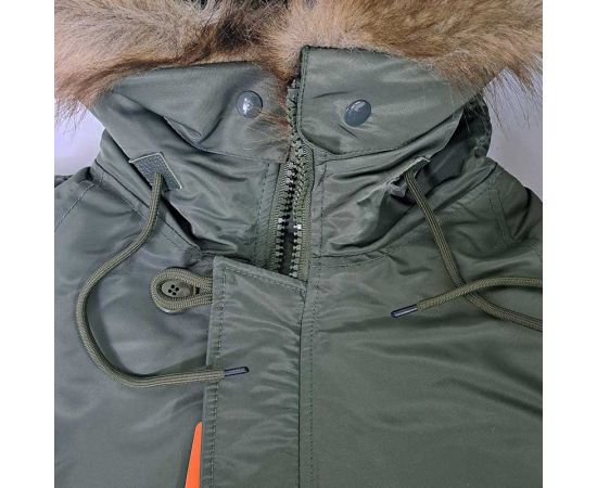 Мужская куртка Аляска Slim Fit N-3B Olive, Размер: 44-46 (S), фото 23 Мужская куртка Аляска Slim Fit N-3B Olive, Размер: 44-46 (S), фото 23