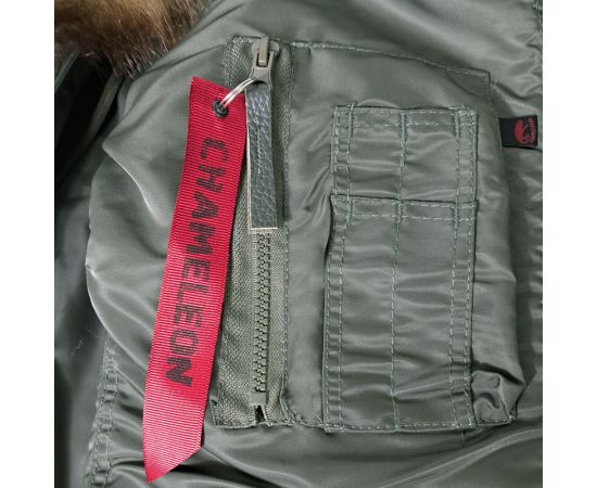 Чоловіча куртка Аляска Slim Fit N-3B Olive, Розмір: 40-42 (XS), зображення 12