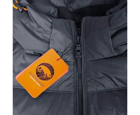 Чорна стьобана куртка чоловіча з капюшоном Proxima Black, Розмір: 48-50 (M), зображення 15