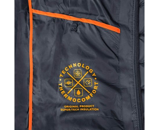 Чорна стьобана куртка чоловіча з капюшоном Proxima Black, Розмір: 52-54 (L), зображення 14