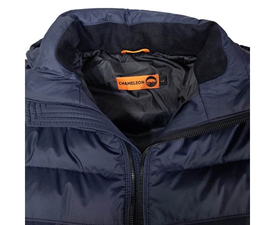 Синяя мужская куртка спортивная с капюшоном Proxima Navy, Размер: 60-62 (XXL), фото 21