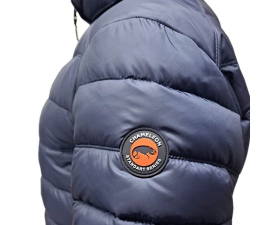 Синяя мужская куртка спортивная с капюшоном Proxima Navy, Размер: 44-46 (S), фото 14