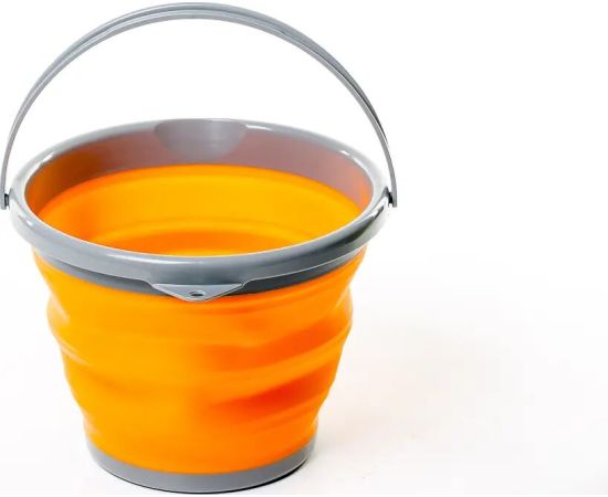 Відро TRAMP складне силіконове 10л Orange
