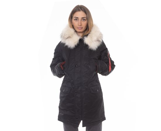 Жіноча куртка Аляска N-3B Slim Fit Black, Розмір: 52 (XXL), зображення 2