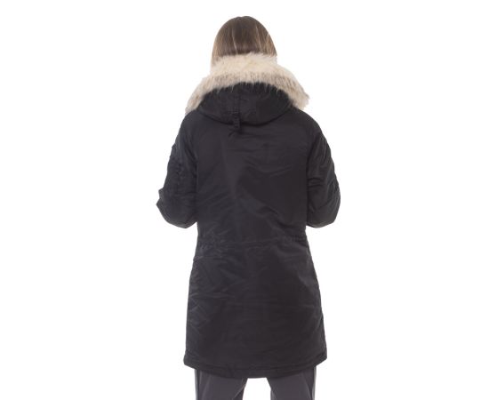 Жіноча куртка Аляска N-3B Slim Fit Black, Розмір: 48 (L), зображення 5