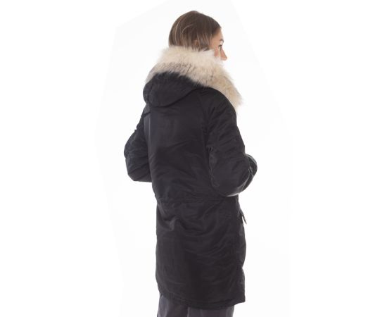 Жіноча куртка Аляска N-3B Slim Fit Black, Розмір: 54 (XXXL), зображення 8