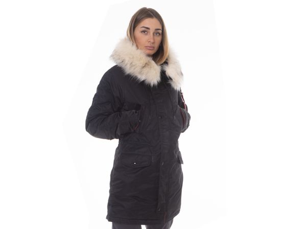 Жіноча куртка Аляска N-3B Slim Fit Black, Розмір: 54 (XXXL), зображення 9
