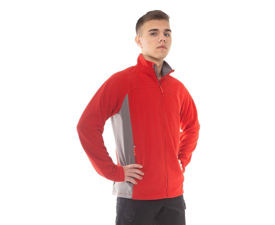 Мужская флисовая кофта красная Aproach Red, Размер: 56-58 (XL), фото 3
