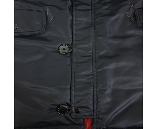 Куртка Аляска чоловіча зимова Slim Fit N-3B Black, Розмір: 64-66 (XXXL), зображення 22