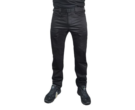 Літні тактичні штани чоловічі чорні Alpha Summer Flex, Розмір брюк: 56-58/188, зображення 2