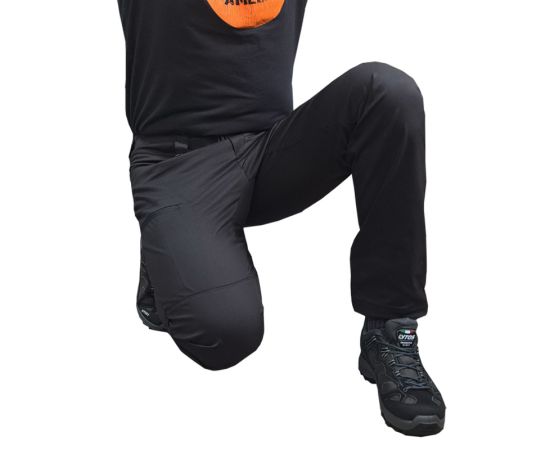 Летние тактические брюки мужские черные Alpha Summer Flex, Размер брюк / рост: 52-54/188, фото 5