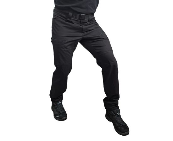 Летние тактические брюки мужские черные Alpha Summer Flex, Размер брюк / рост: 60-62/182, фото 8