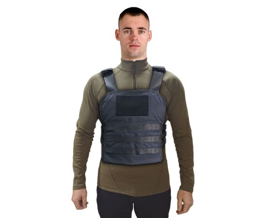 Жилет тактичний (плитоноска) Molle Black, зображення 2