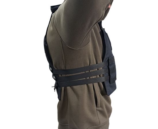 Жилет тактичний (плитоноска) Molle Black, зображення 6
