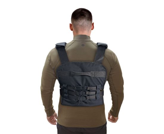 Жилет тактичний (плитоноска) Molle Black, зображення 5