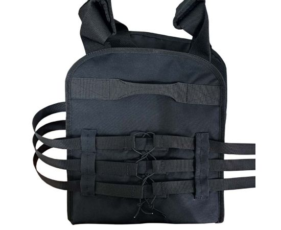 Жилет тактичний (плитоноска) Molle Black, зображення 9