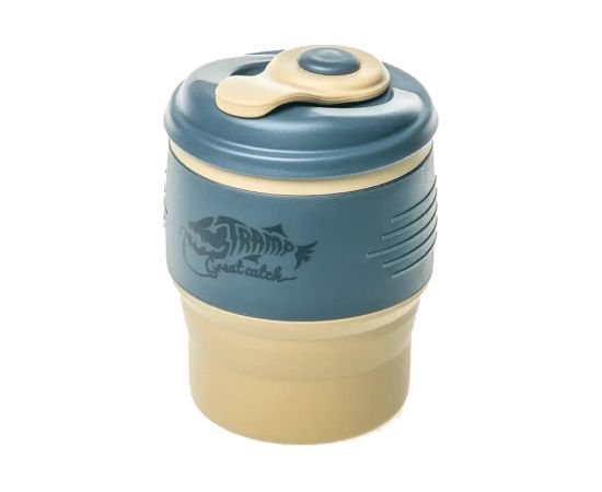 Кружка складная Tramp силиконовая с крышкой 350  мл Песочный, фото 3