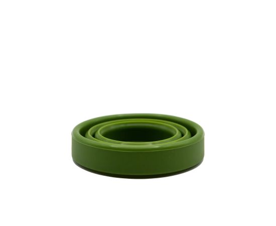 Стакан складаний Tramp силіконовий з кришкою 180мл Olive, зображення 2