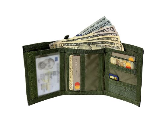 Портмоне большое Wallet light olive, фото 2