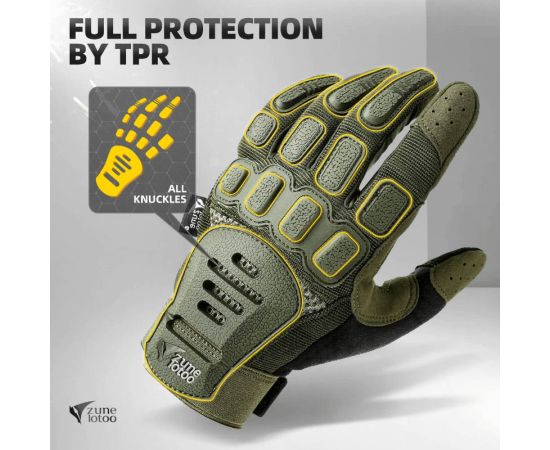 Тактичні рукавиці олива Zag-2 Olive, Розмір: S, зображення 2