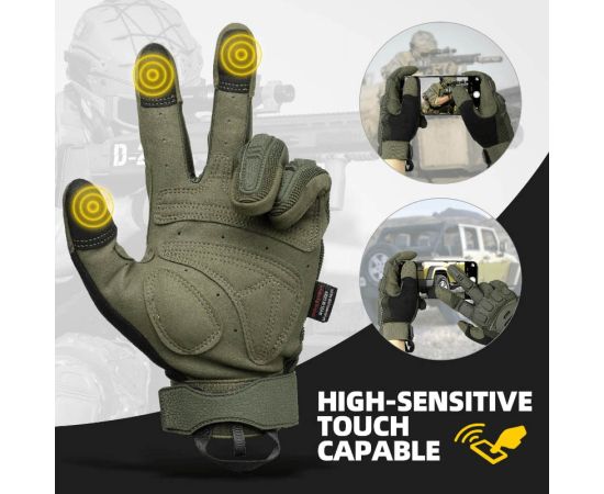 Тактичні рукавиці олива Zag-2 Olive, Розмір: S, зображення 4