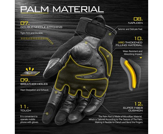 Спортивні перчатки тактичні безпалі чорні Zag-1 H half finger Black, Розмір: S, зображення 4