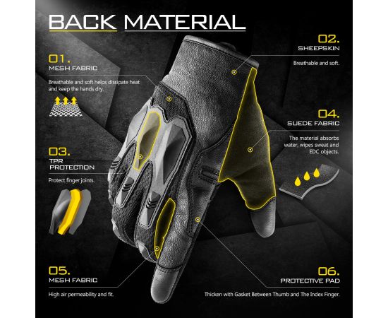 Рукавиці Zag-3 Black, Розмір: S, зображення 3