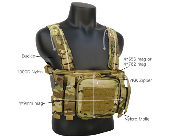 Жилет тактический нагрудный Multicam, фото 8 Жилет тактический нагрудный Multicam, фото 8