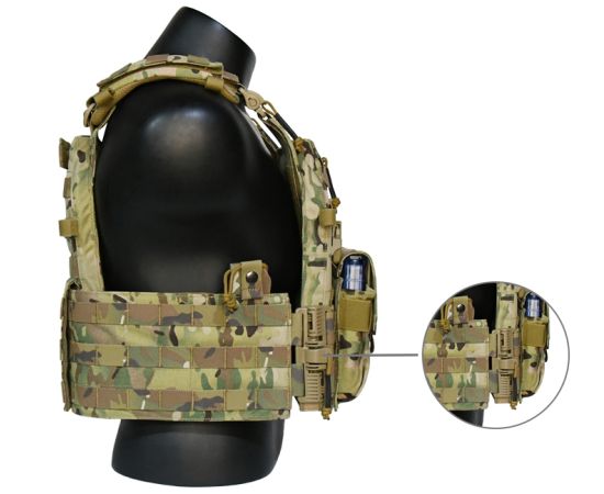 Жилет тактичний плитоноска Multicam з потрійним підсумком, зображення 13