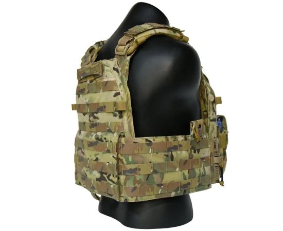 Жилет тактичний плитоноска Multicam з потрійним підсумком, зображення 3