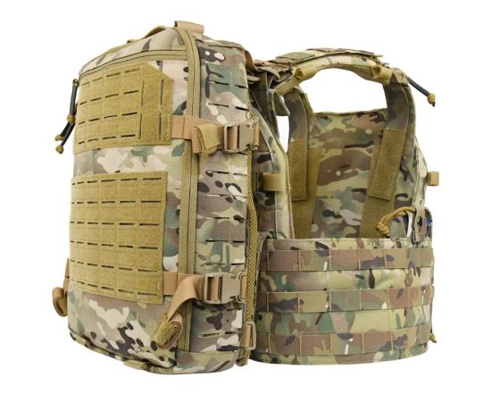Жилет тактичний плитоноска Multicam з потрійним підсумком, зображення 6
